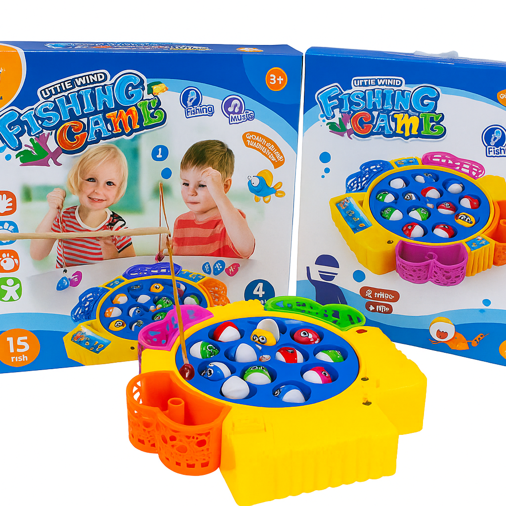 Fishing Toy Game || Fishing Game 15 Fishes and 4 Player Set