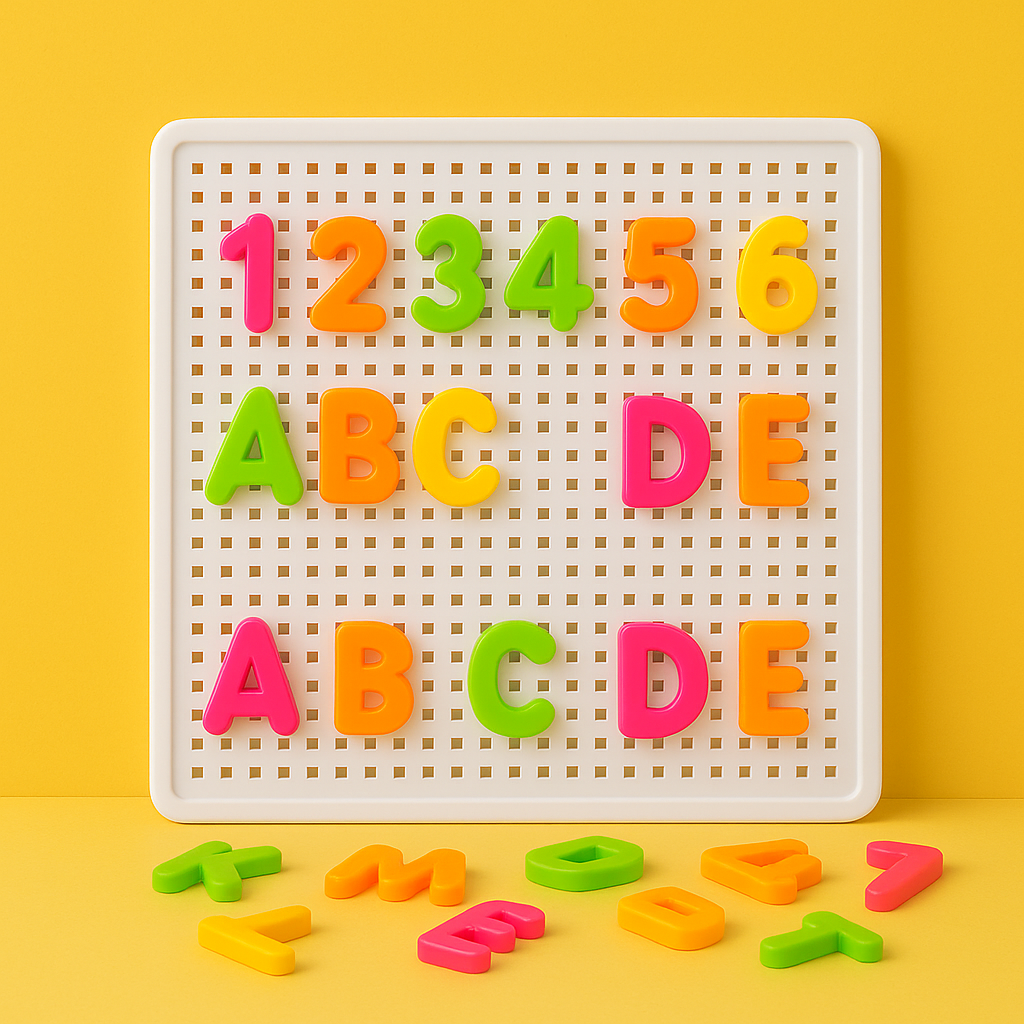 Number Learning Blocks Toy with Pegboard