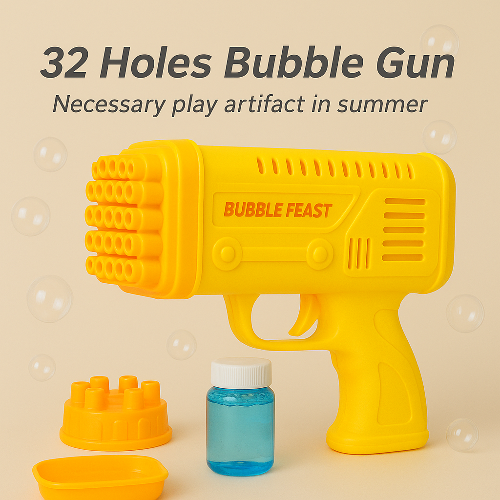 Bazooka Bubble Machine Gun – 36 Holes Big Fun