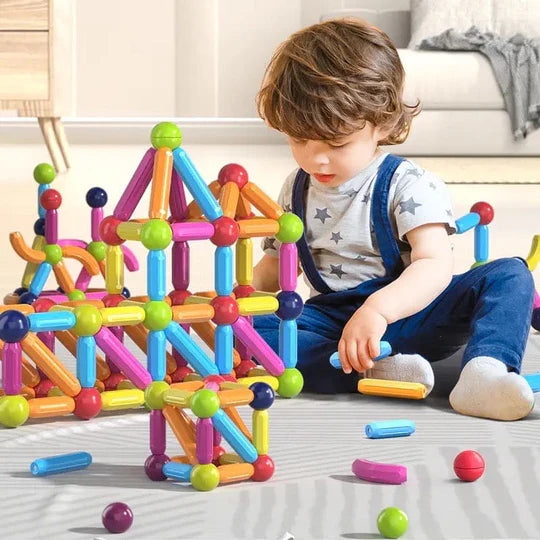STEM Magnetic Sticks & Blocks – Build 25 Pieces