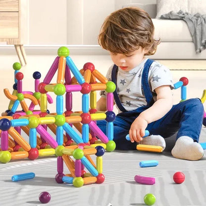 STEM Magnetic Sticks & Blocks – Build 25 Pieces